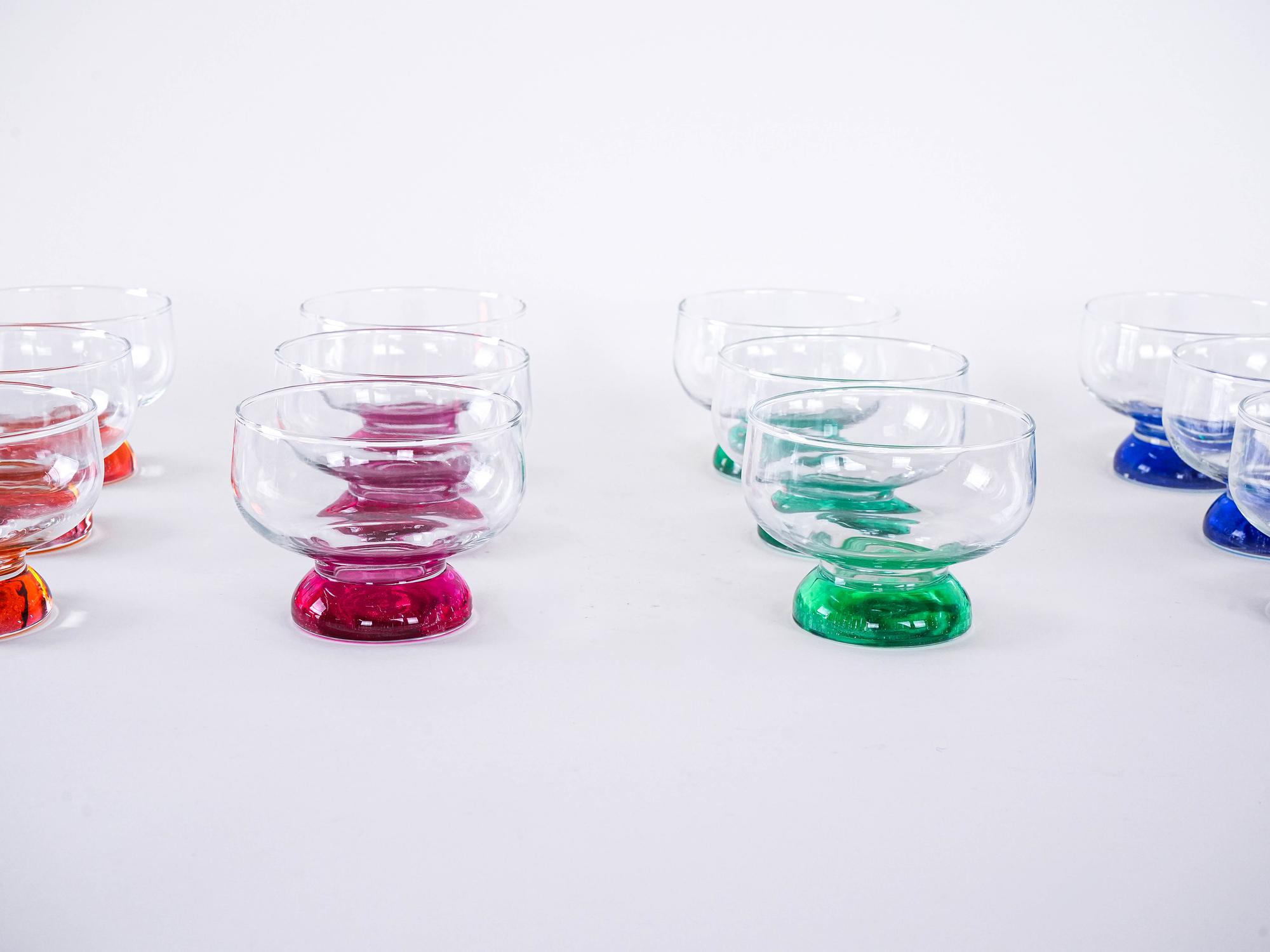 Dessert Bowl Set Multicolored 1970s 9