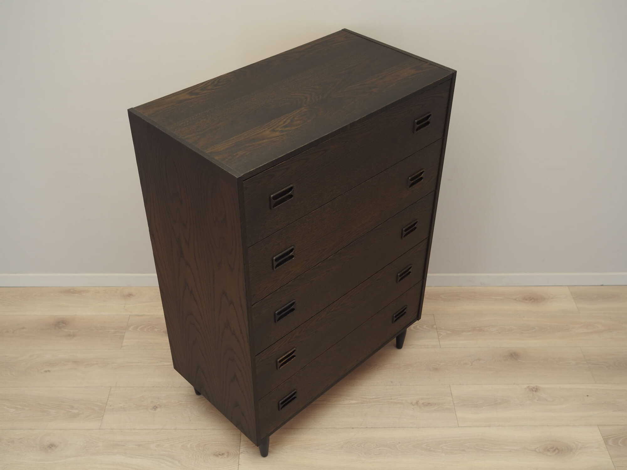 Vintage chest of drawers Oak wood Brown 1970s 4