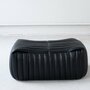 Vintage Annie Hiéronimus Sandra Sofa-Set Leder Schwarz 6-tlg 4