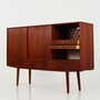 Highboard Teak Brown 1960s 6