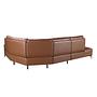 Sofa Récamiere Links Leder Tabakbraun 7
