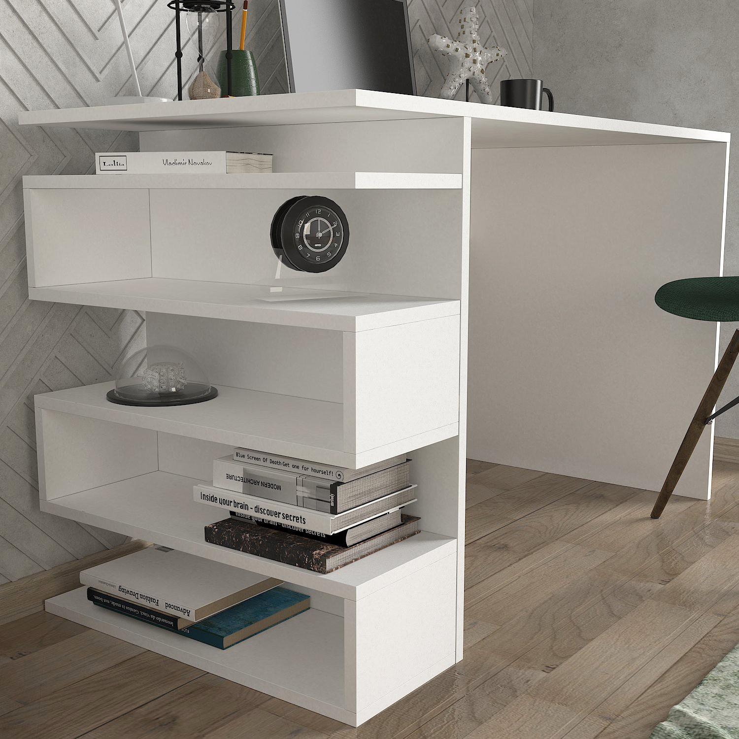 Snake Desk White 3
