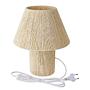 Tischleuchte WEAVER Papiergeflecht Metall Beige 2