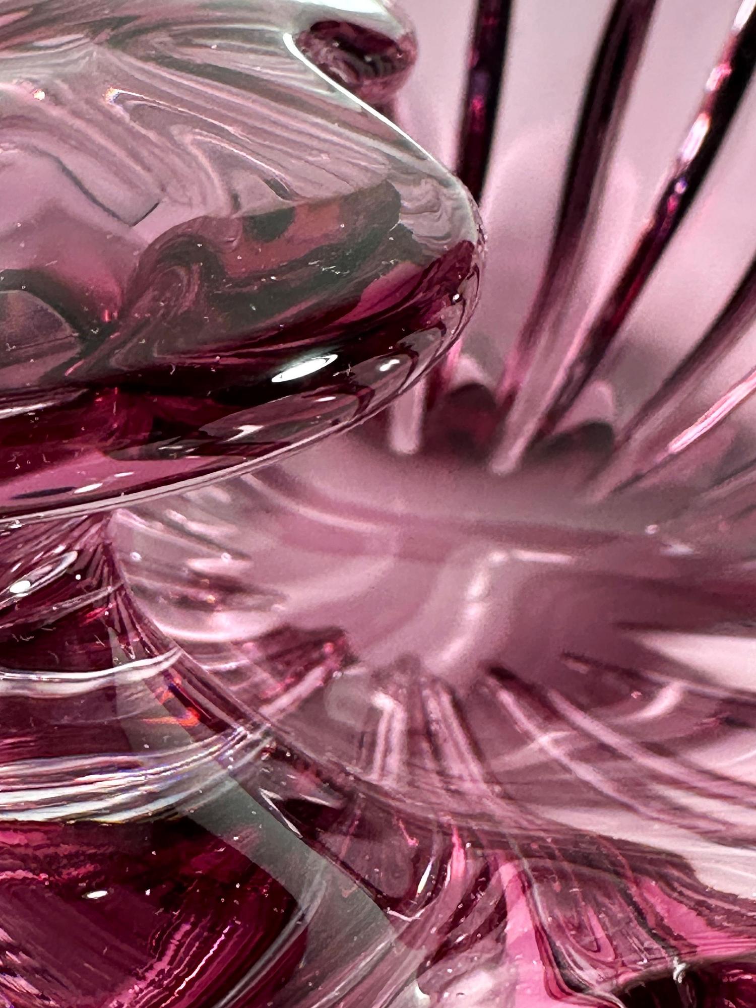 Vintage Shell Fruit Bowl Glass 1970s 5