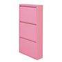 Shoe Cabinet Caruso Metal Pink 104 cm 1