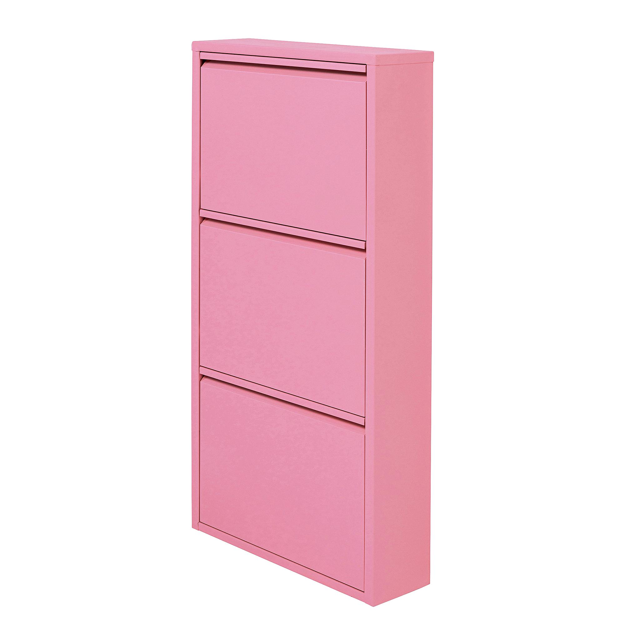 Shoe Cabinet Caruso Metal Pink 104 cm 1