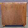Vintage Schreibtisch Nussbaumholzfurnier Braun 1960er Jahre 3
