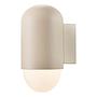 Outdoor Wandleuchte Heka Aluminium / Glas 1-flammig Beige 0