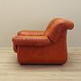 Sessel Leder Braun 1970er Jahre 3