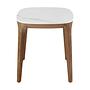 Side table marble walnut veneer 1