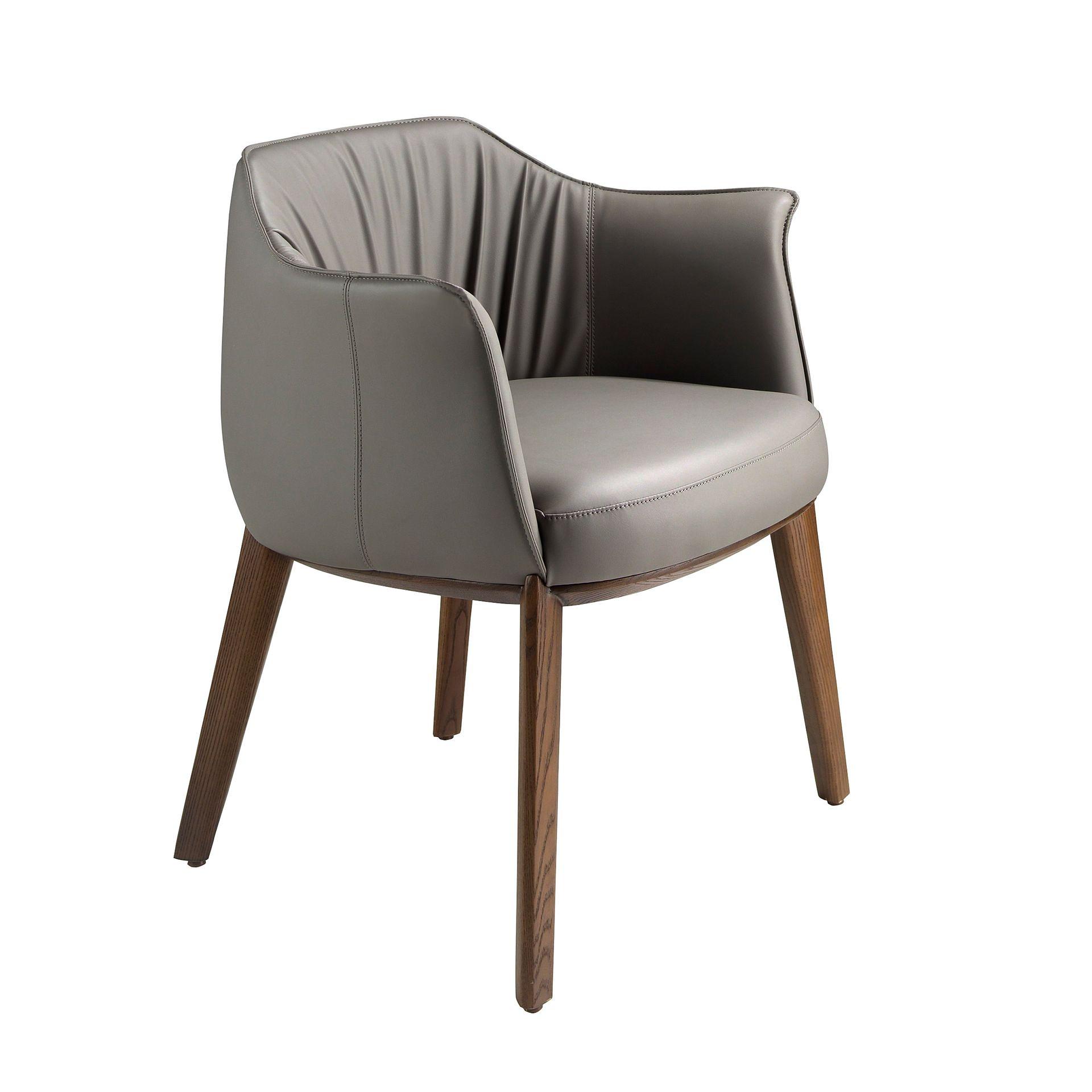 Armchair Faux Leather Grey 0