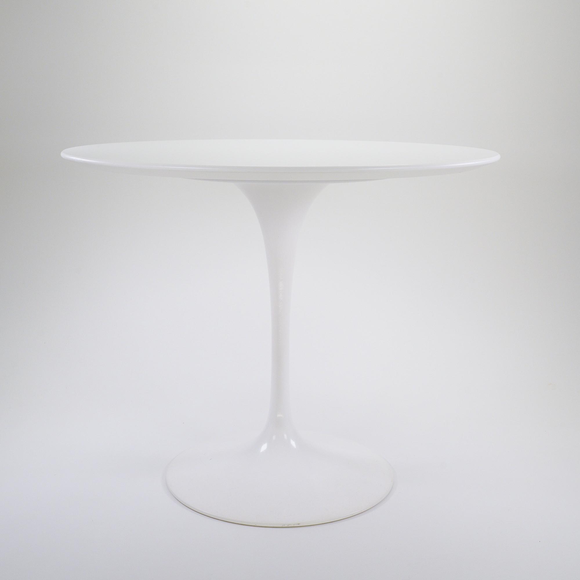 Saarinen Esstisch Laminat Weiss Ø 91cm 0