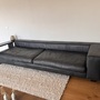 Al Jazar Sofa 4-Sitzer Leder Holz Schwarz 1