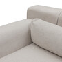 Sofa Récamiere Links Polyester Holz Beige 6