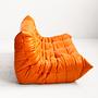 Togo Sofa 3-Sitzer in Premium Leder Orange 1