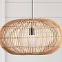 Pendelleuchte Bali Rattan Braun 0