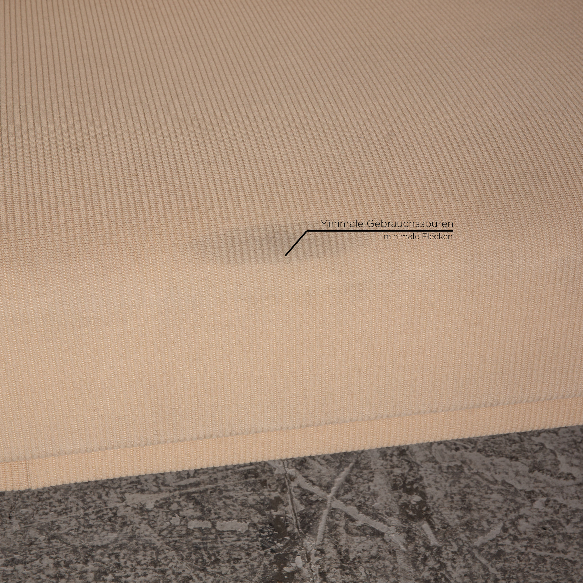 Schlafsofa 3-Sitzer Stoff Beige 4