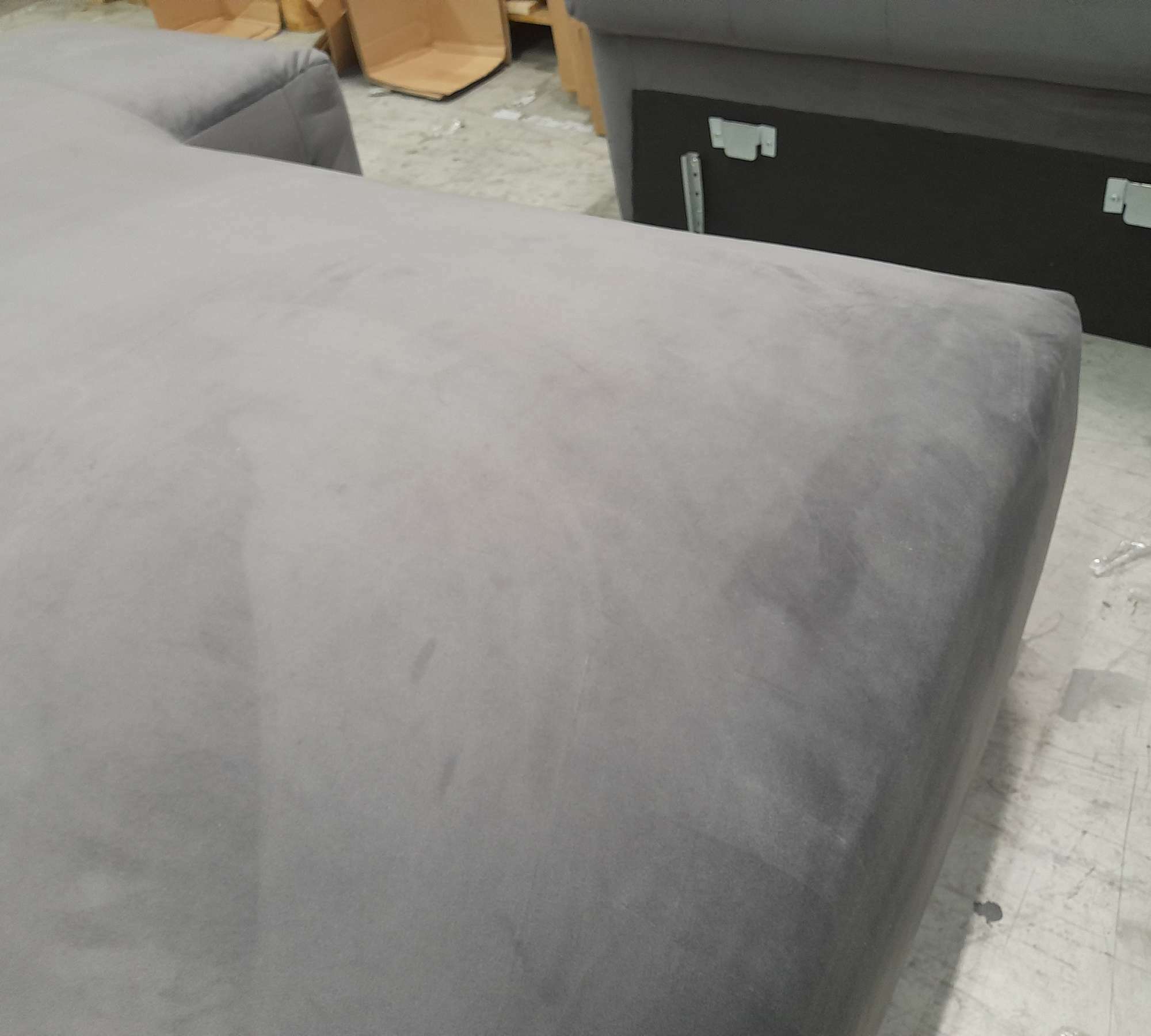 Pyllow Sofa Samt Steingrau 8