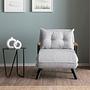 Sando Sleeper Armchair Bouclé Grey 2