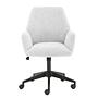Office Chair Oaklawn Teddy Fabric Ora White 1