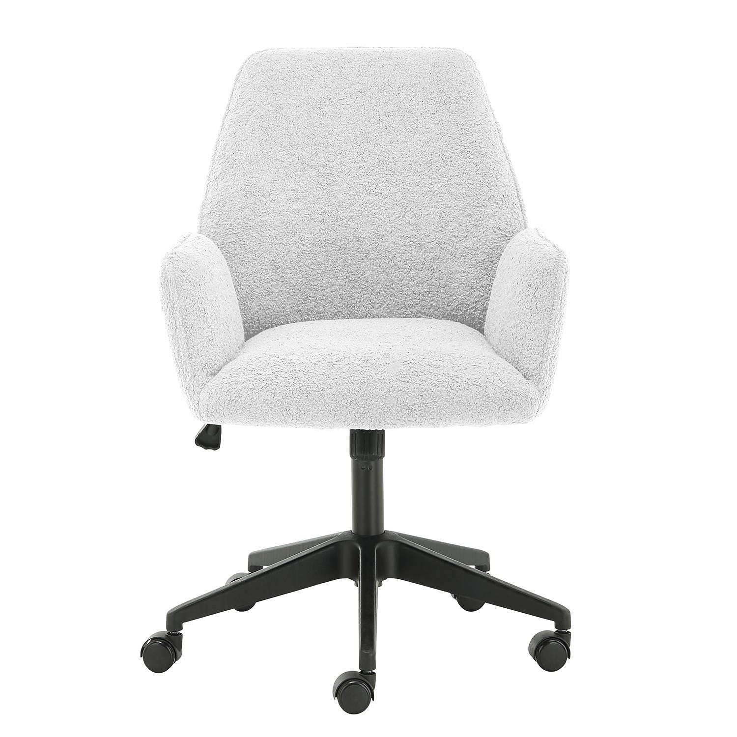 Office Chair Oaklawn Teddy Fabric Ora White 1