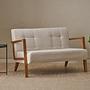 Kemer Sofa Buchenholz Cream 0