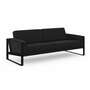Frame Sofa 3-Sitzer Textil Schwarz 1