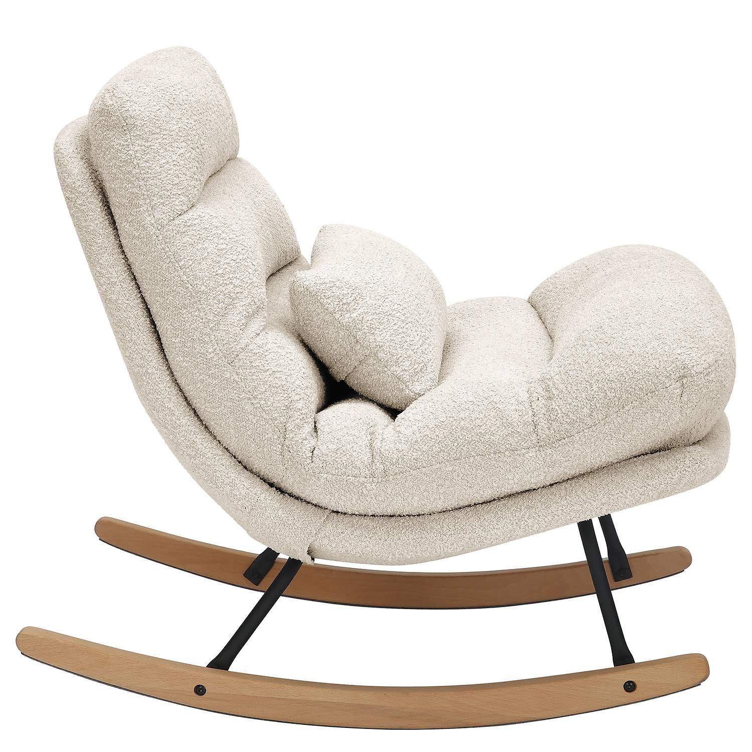Rocking chair Skenala Beige 3