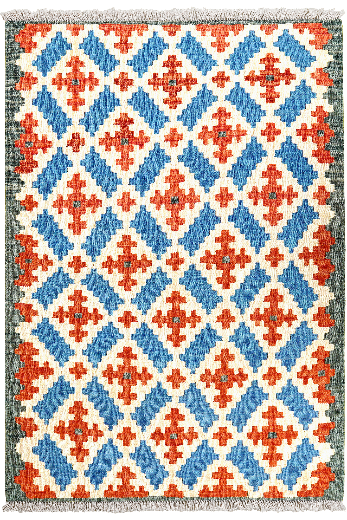 Kilim Gashgai Teppich Mehrfarbig 0