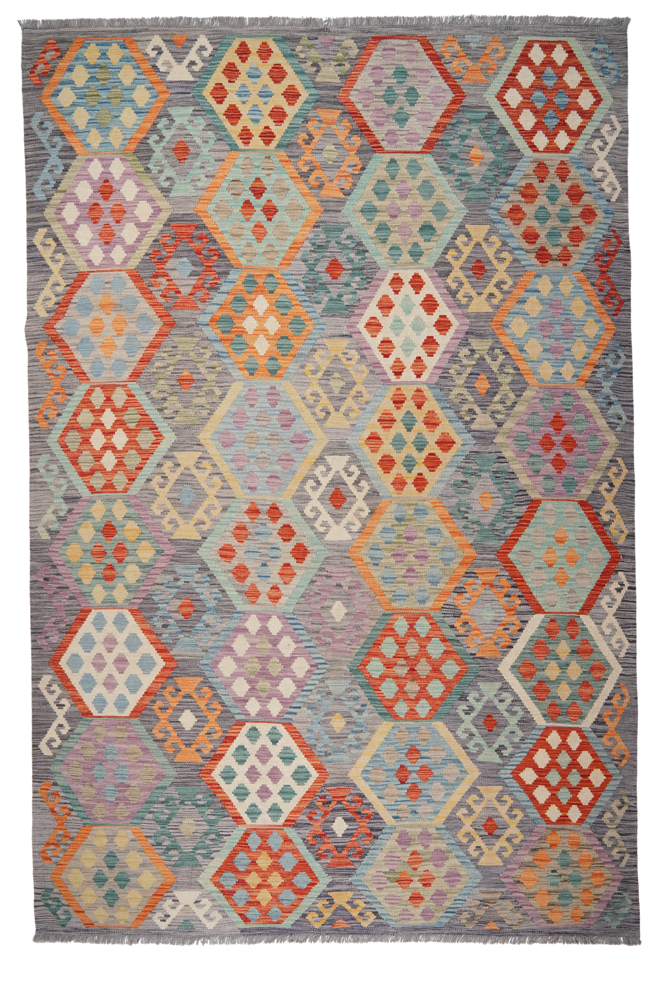 Kilim Hadeel Wool Multicolored 0