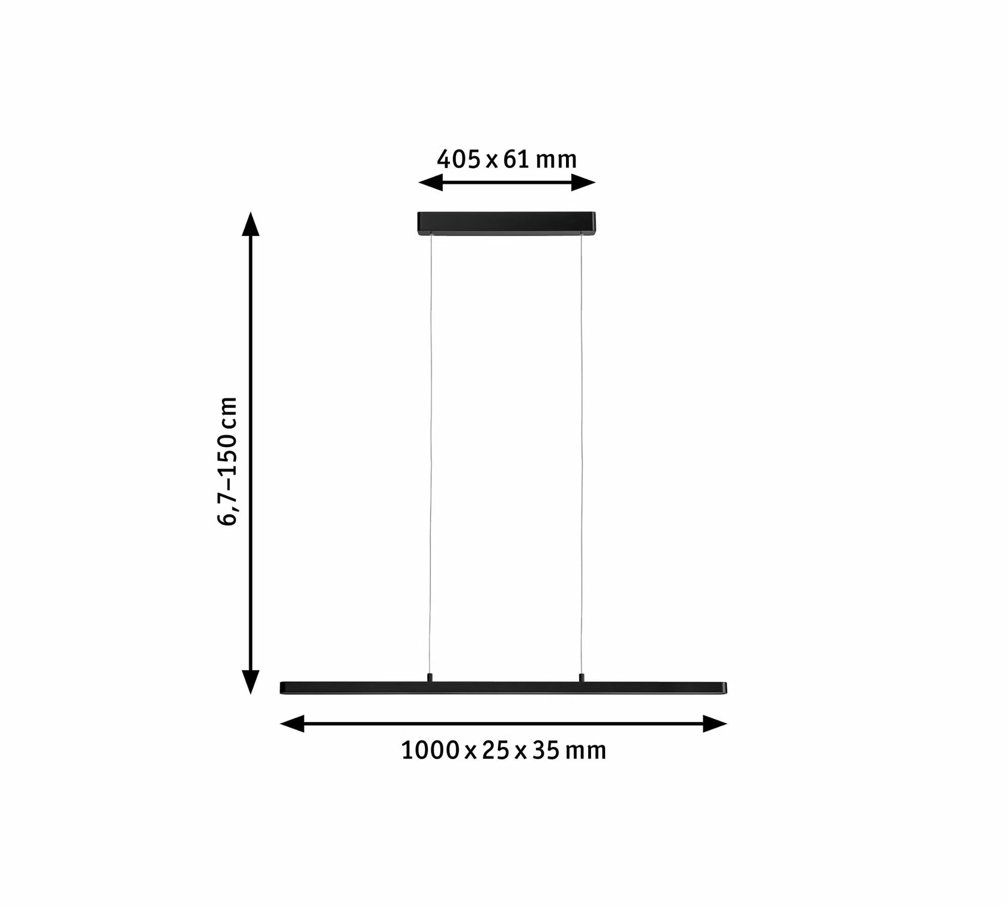 Pendelleuchte 1-flammig Metall Schwarz 5