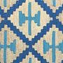 Kilim Gashgai Teppich Blau 3