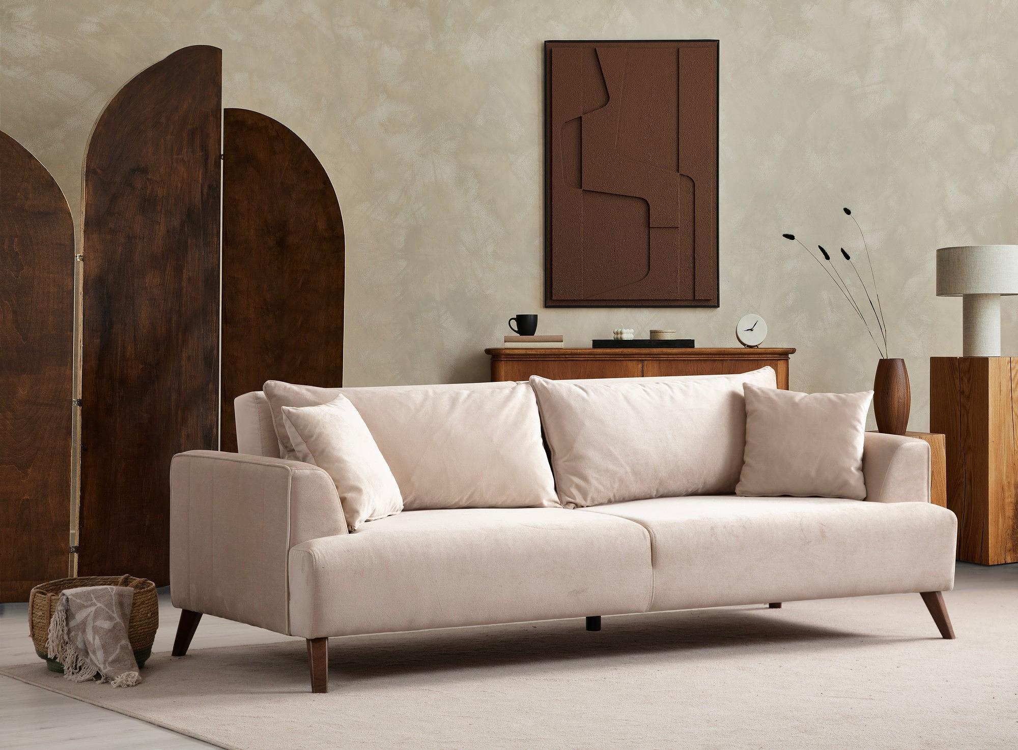 Buhara 3-Sitzer Sofa Grau 1