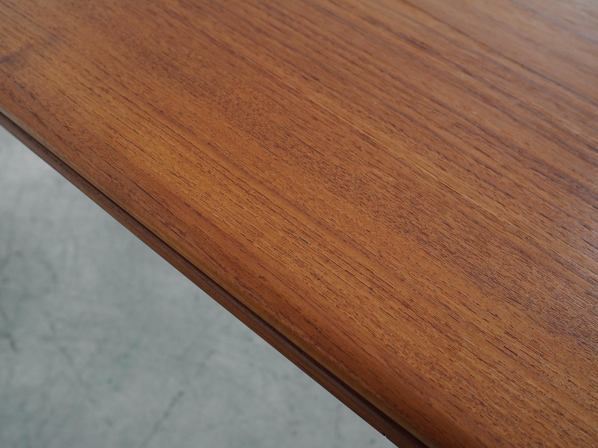 Teak table Brown 1970s 9