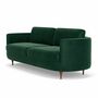 Elinor 3-Sitzer Sofa Velour Lux Dark Green 4