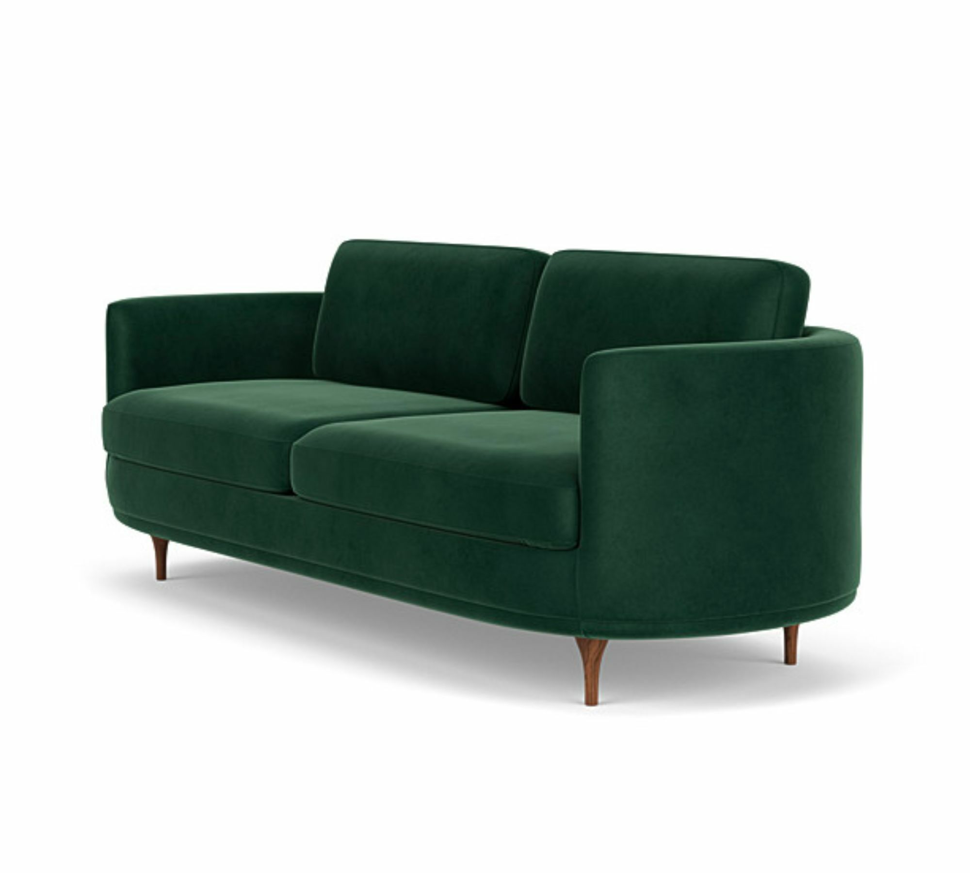 Elinor 3-Sitzer Sofa Velour Lux Dark Green 4