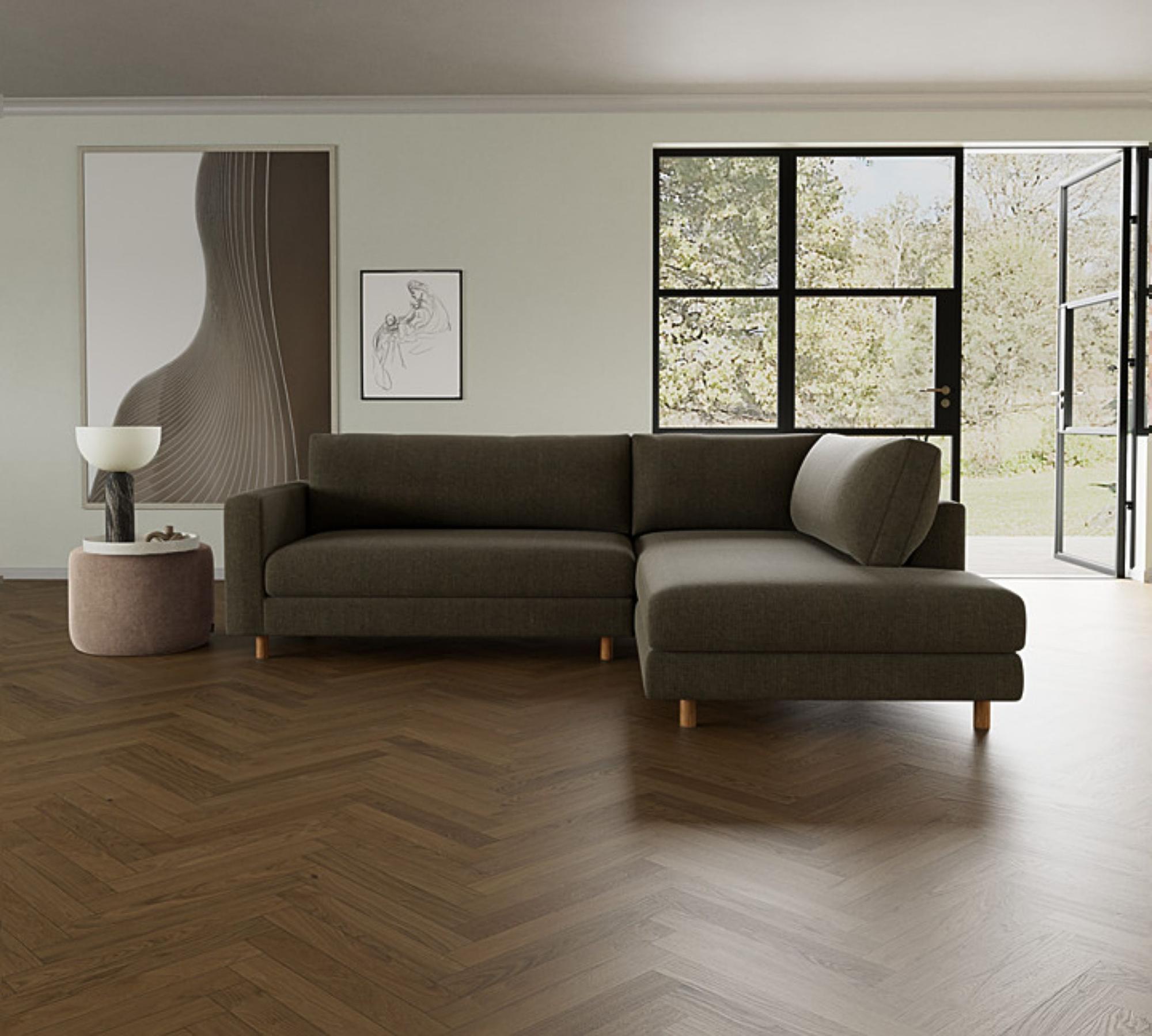 Douglas Sofa Récamiere Rechts Free Sage Kordstoff 1