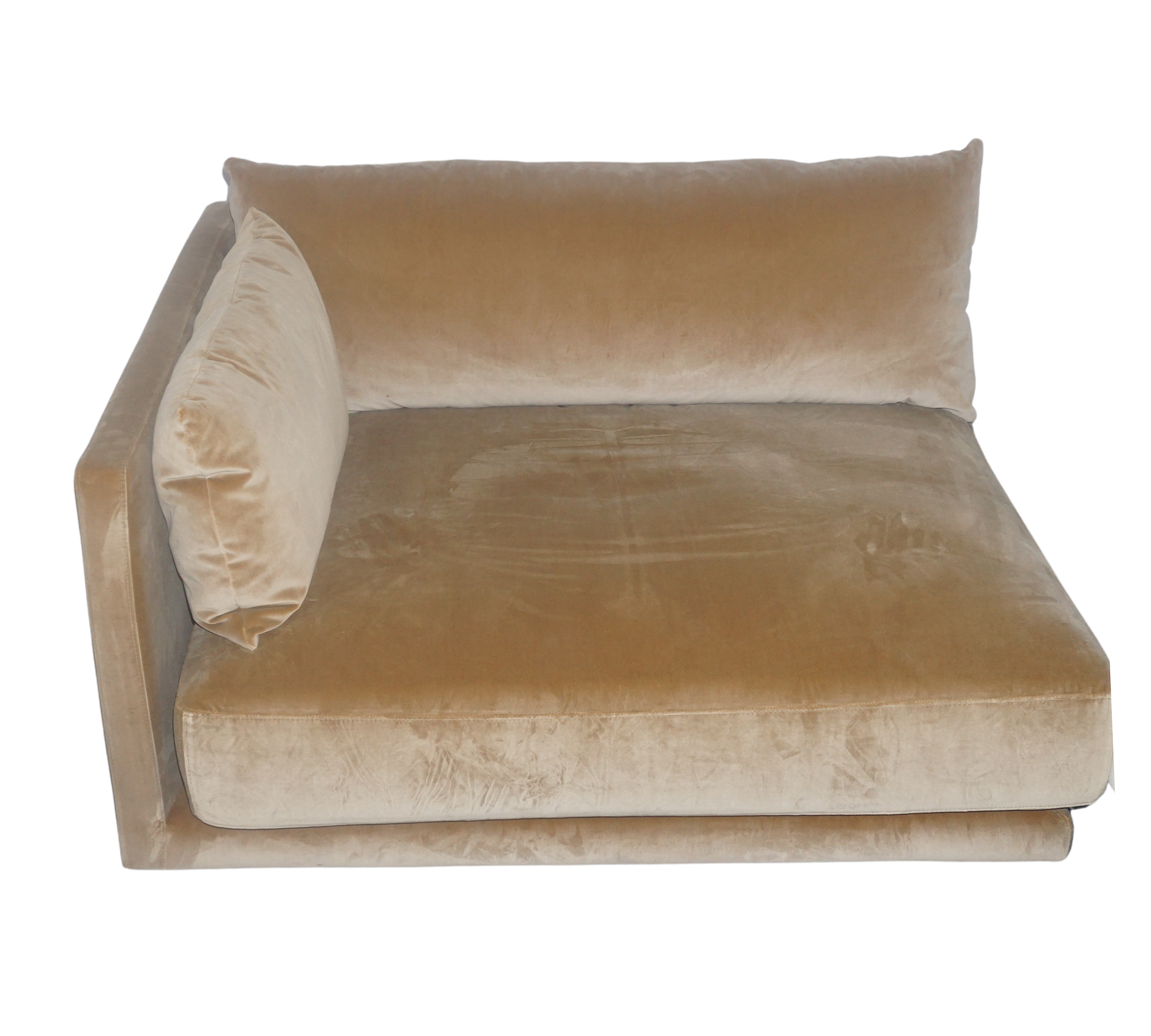 Vincent 1-Sitzer Modul Rechts Velour Matt Beige 5