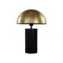 Tischlampe mit Schirm Metall Gold Schwarz 1