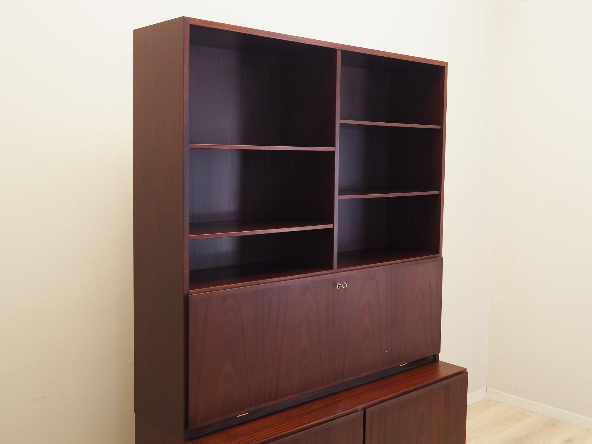 Mahogany bookcase 1970s 4