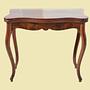Antiker Beistelltisch Louis Philippe Mahagoni Braun 8