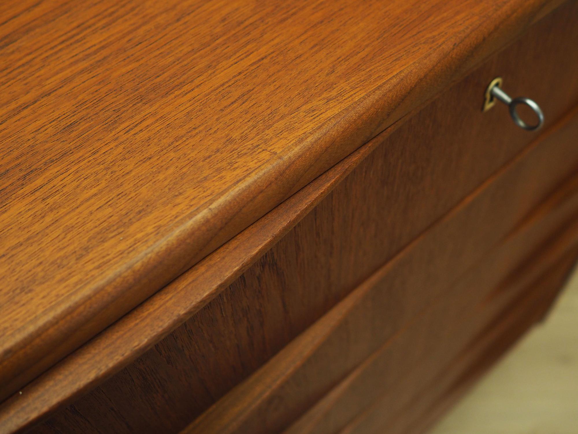 Chest of drawers Teak wood 1970s 10