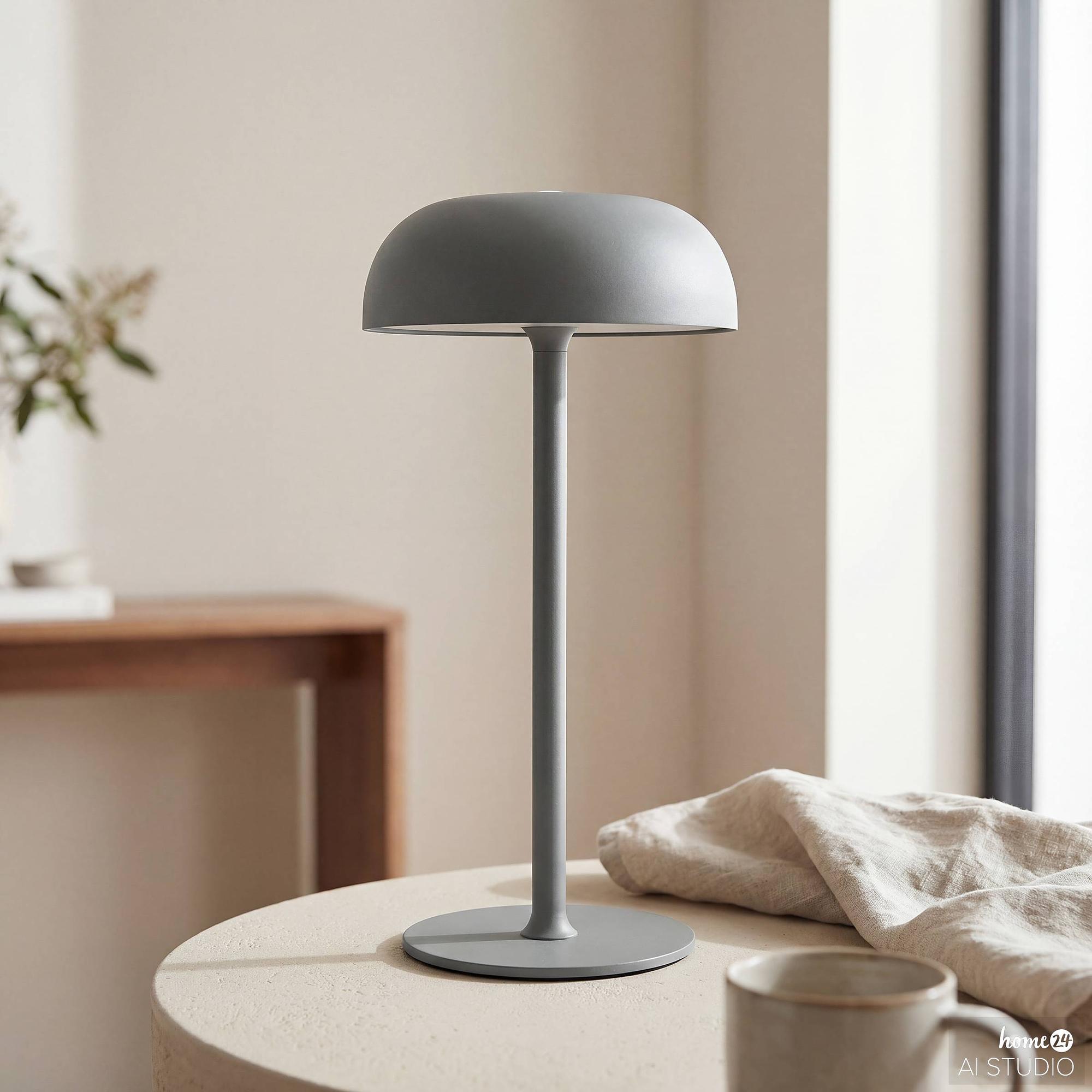 Moll Rechargeable Table Lamp Iron Grey 3