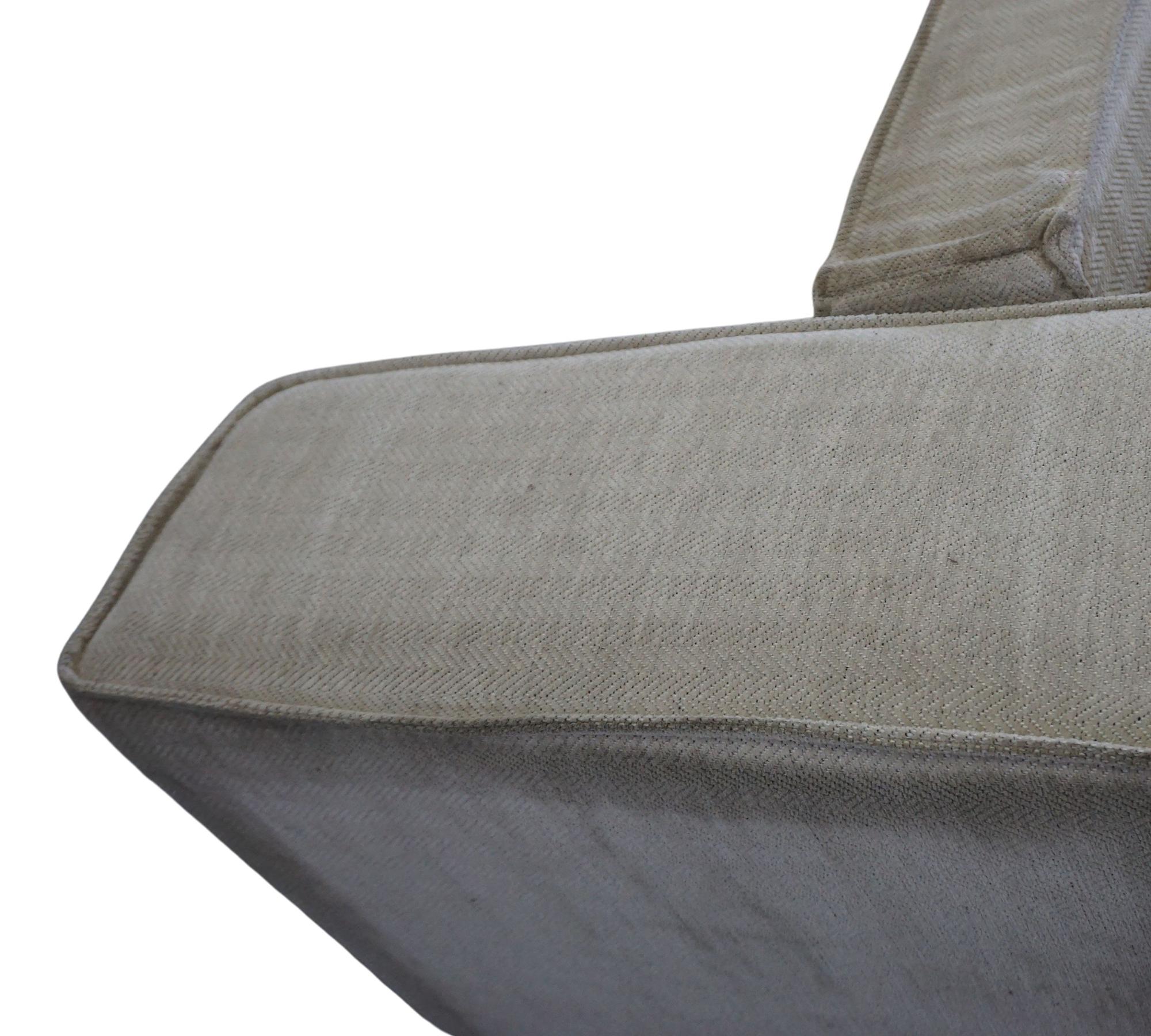 Modernes Sofa Récamiere Rechts Beige 8