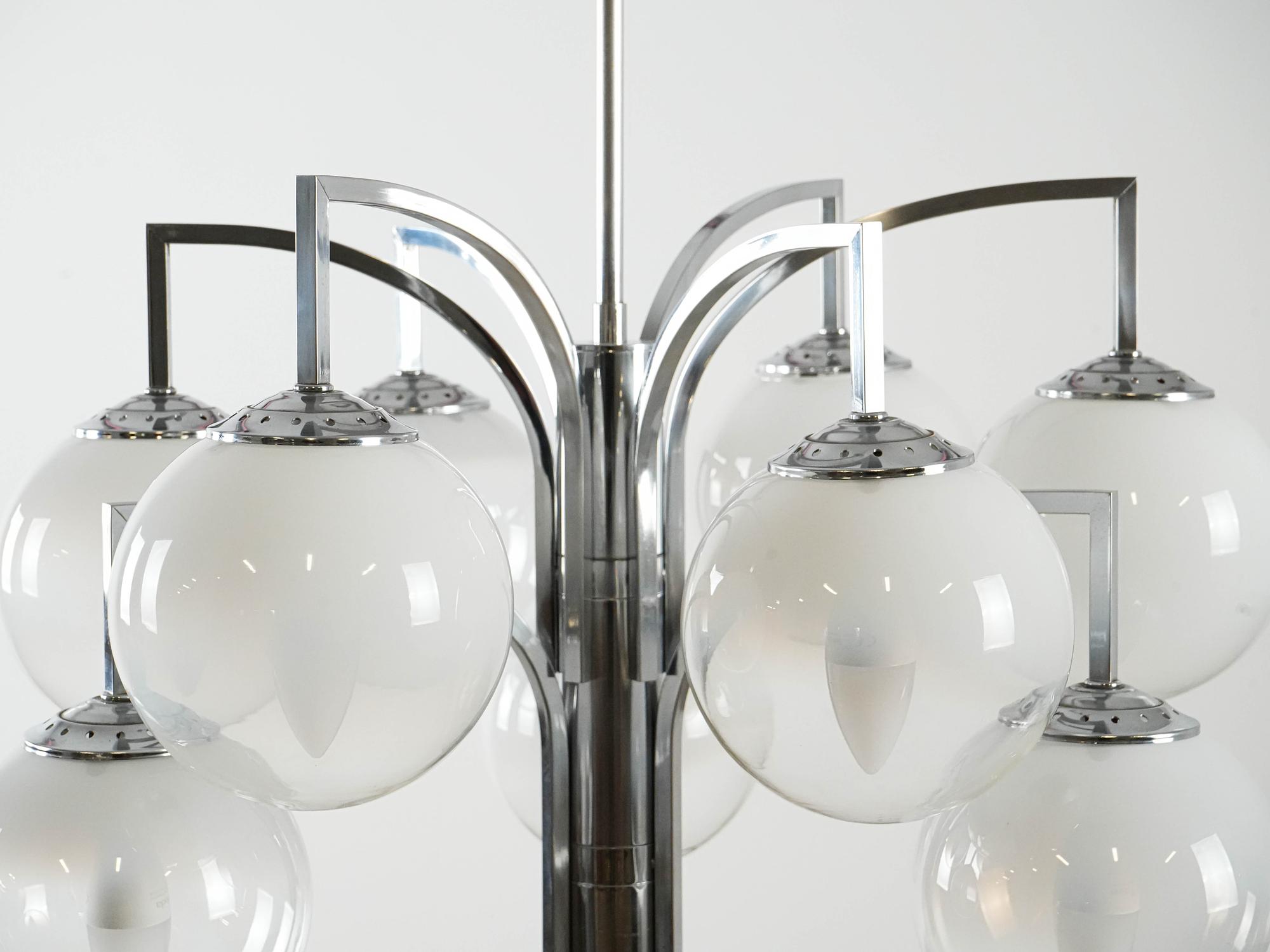 Kronleuchter Muranoglas 1970er Jahre 4