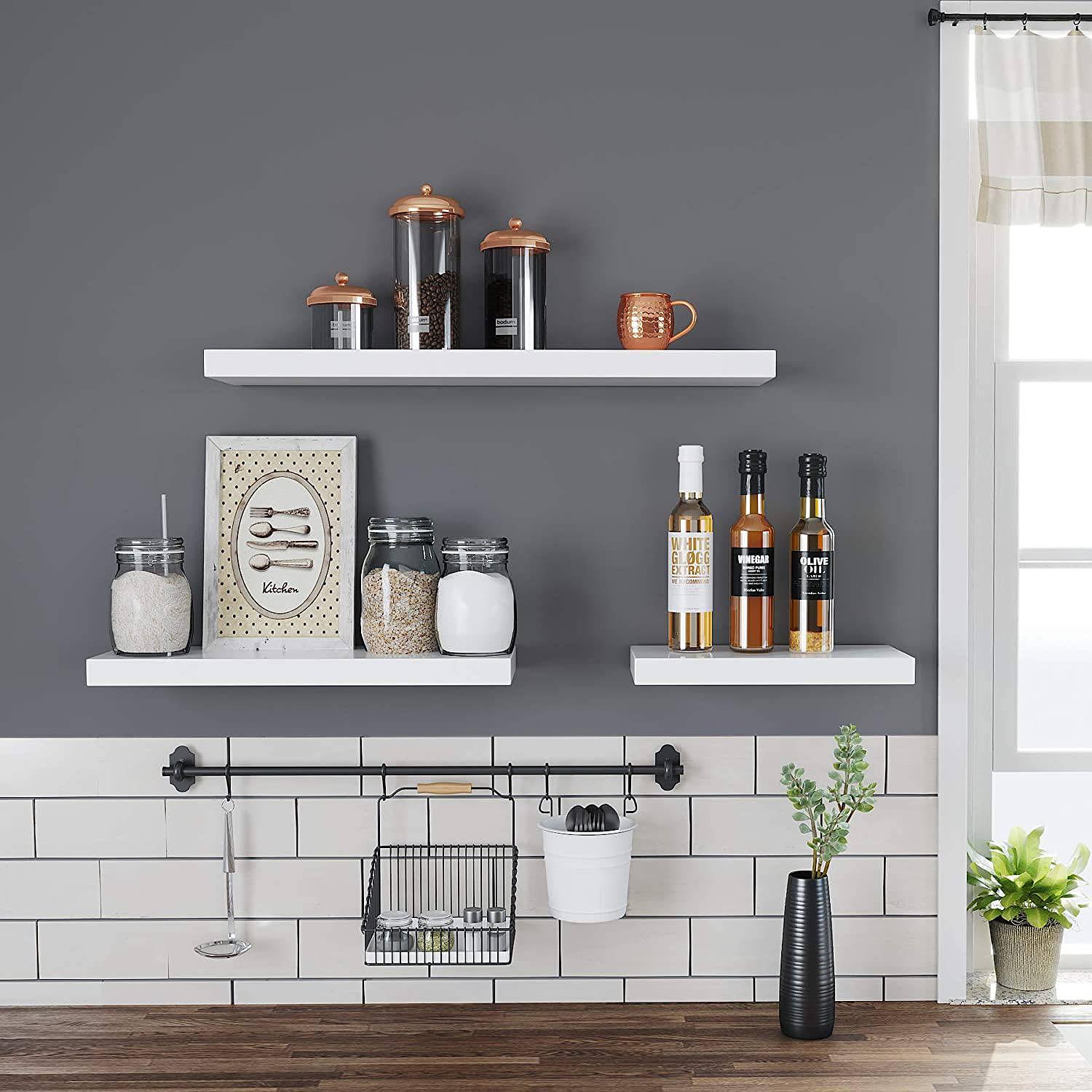 Wall shelf Cottondale White Width: 60 cm 3