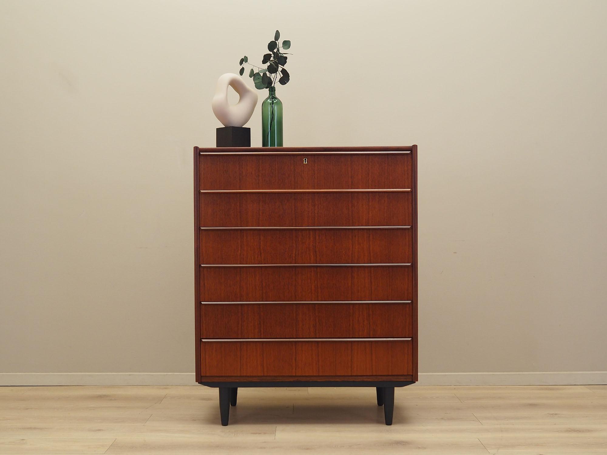 Chest of drawers Teak wood 1970s 2