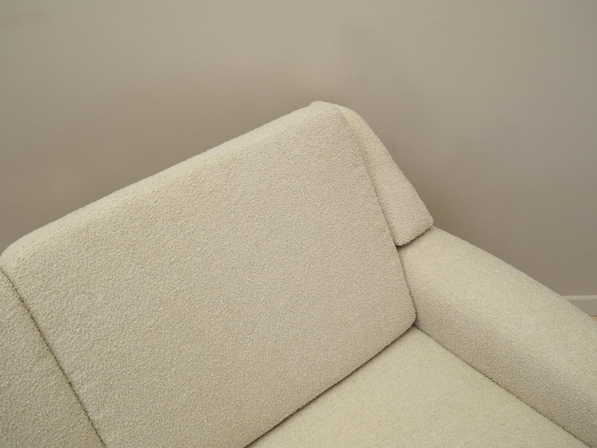 Sofa Textil Creme 1970er Jahre 11