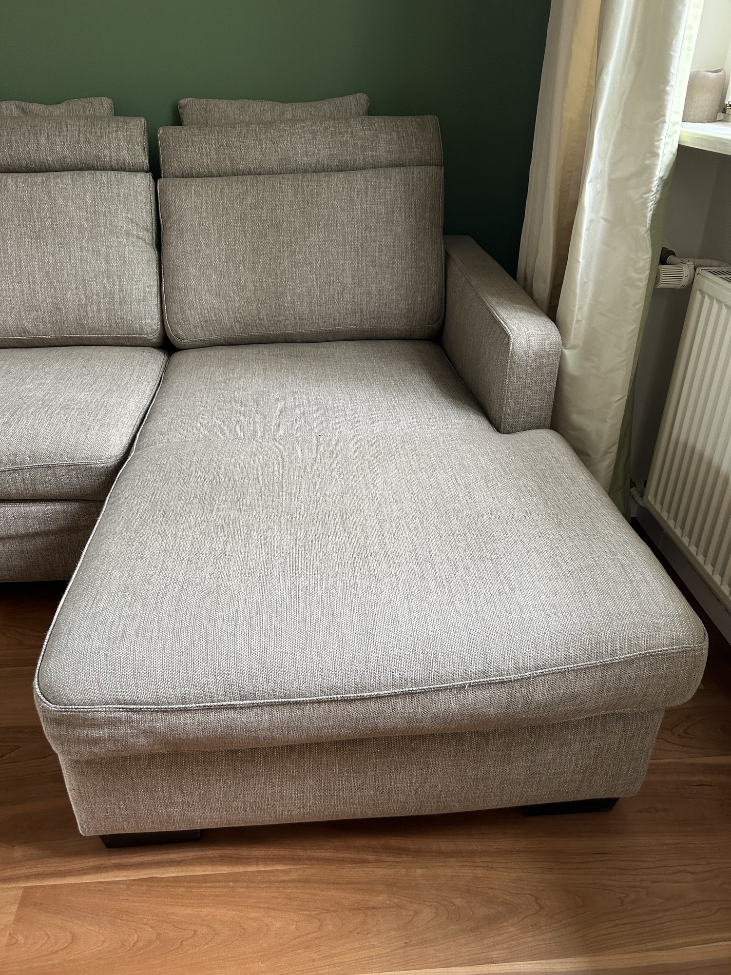 Gatsby Sofa Récamiere Rechts Baumwolle Holz Braun 7