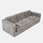 Bergen Sofa 3-Sitzer Grau 3